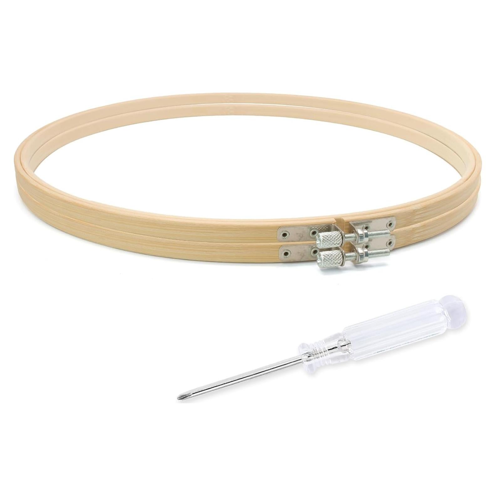 Aros de Bordado de Madera Biaungdo 30 cm - 2 Piezas