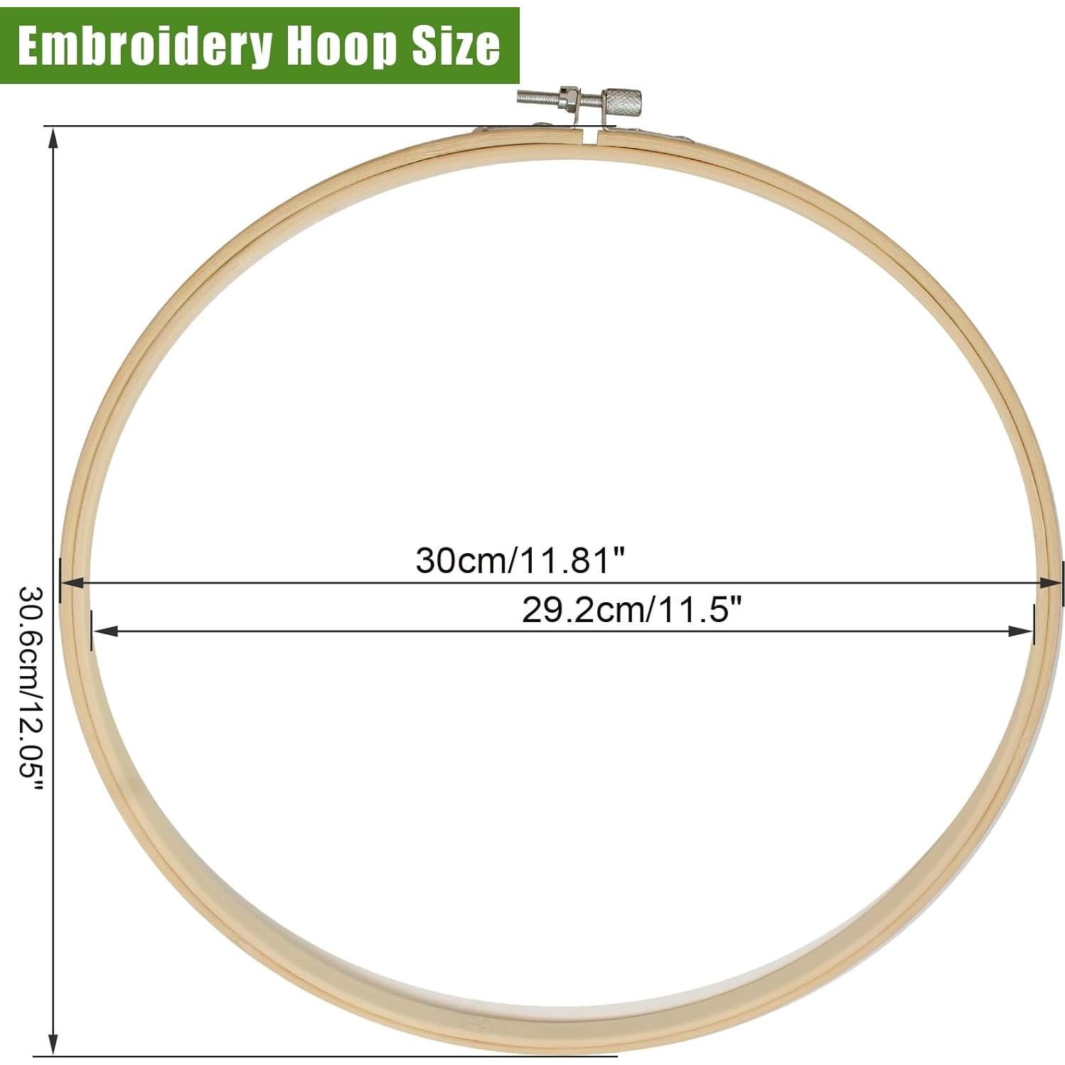 Aros de Bordado de Madera Biaungdo 30 cm - 2 Piezas
