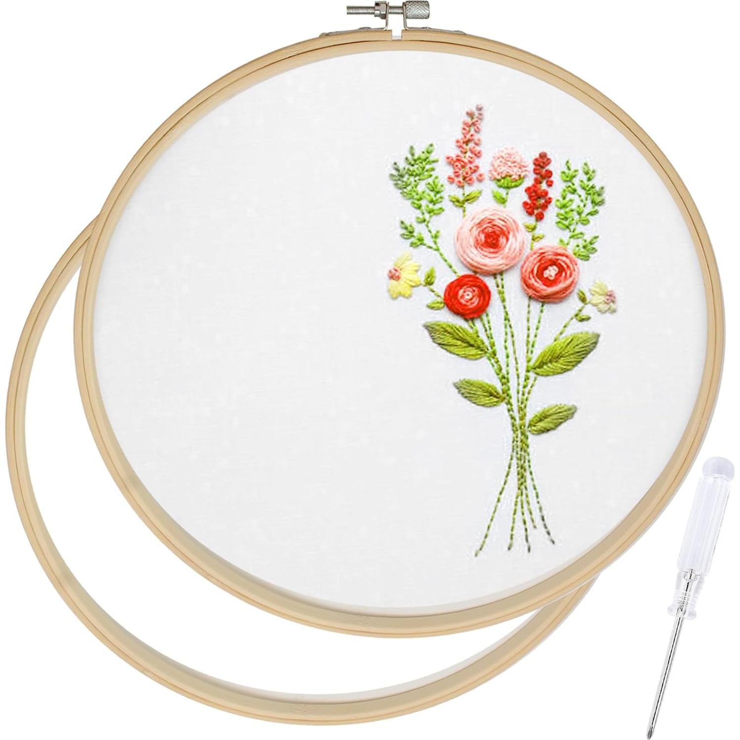 Aros de Bordado de Madera Biaungdo 30 cm - 2 Piezas