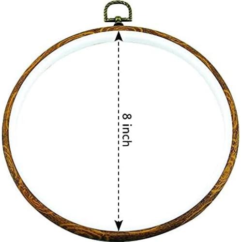 Aros de Bordado Redondos Guofa 20cm 2Pcs Decorativos