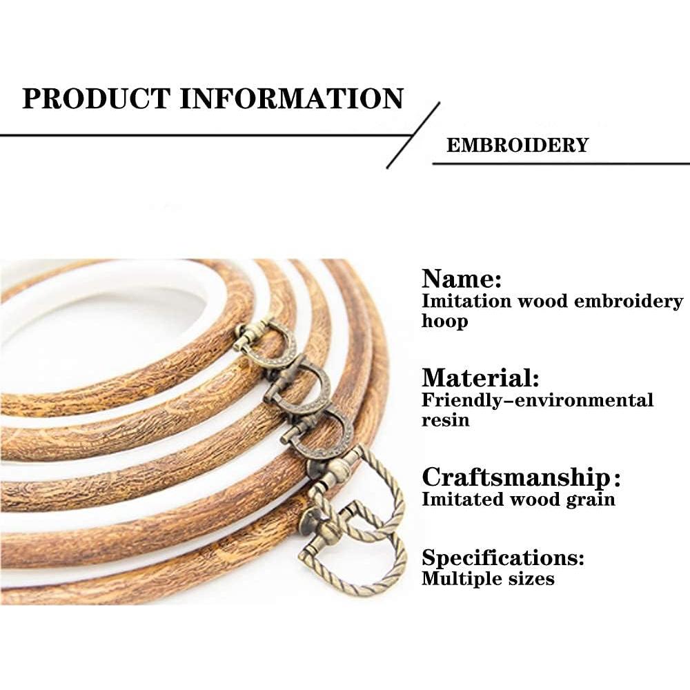 Aros de Bordado Redondos Guofa 20cm 2Pcs Decorativos