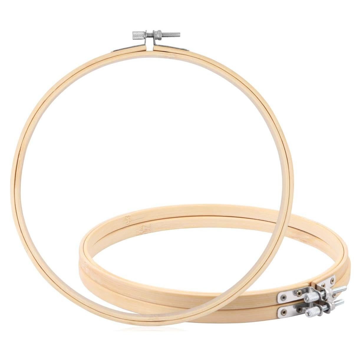 Paquete de 3 Aros de Bordado KISSBUTY 20 cm de Bambú