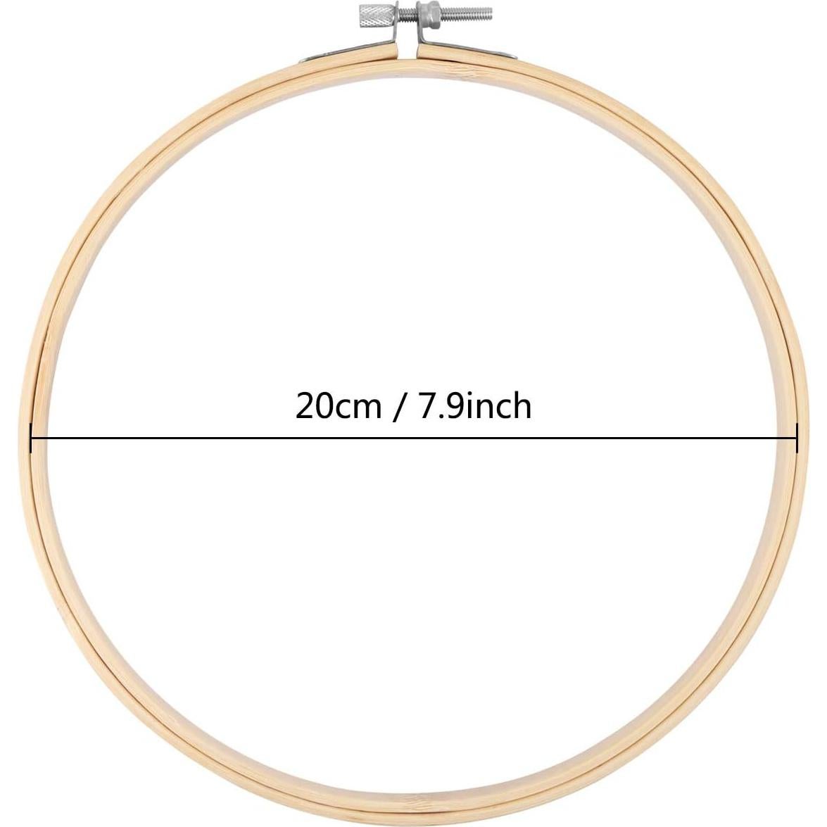 Paquete de 2 Aros de Bordado KISSBUTY 20cm de Bambú