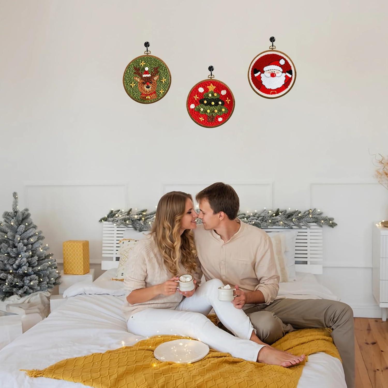 Juego de 4 Aros de Bordado Redondos Zuaooz - 4 Tamaños