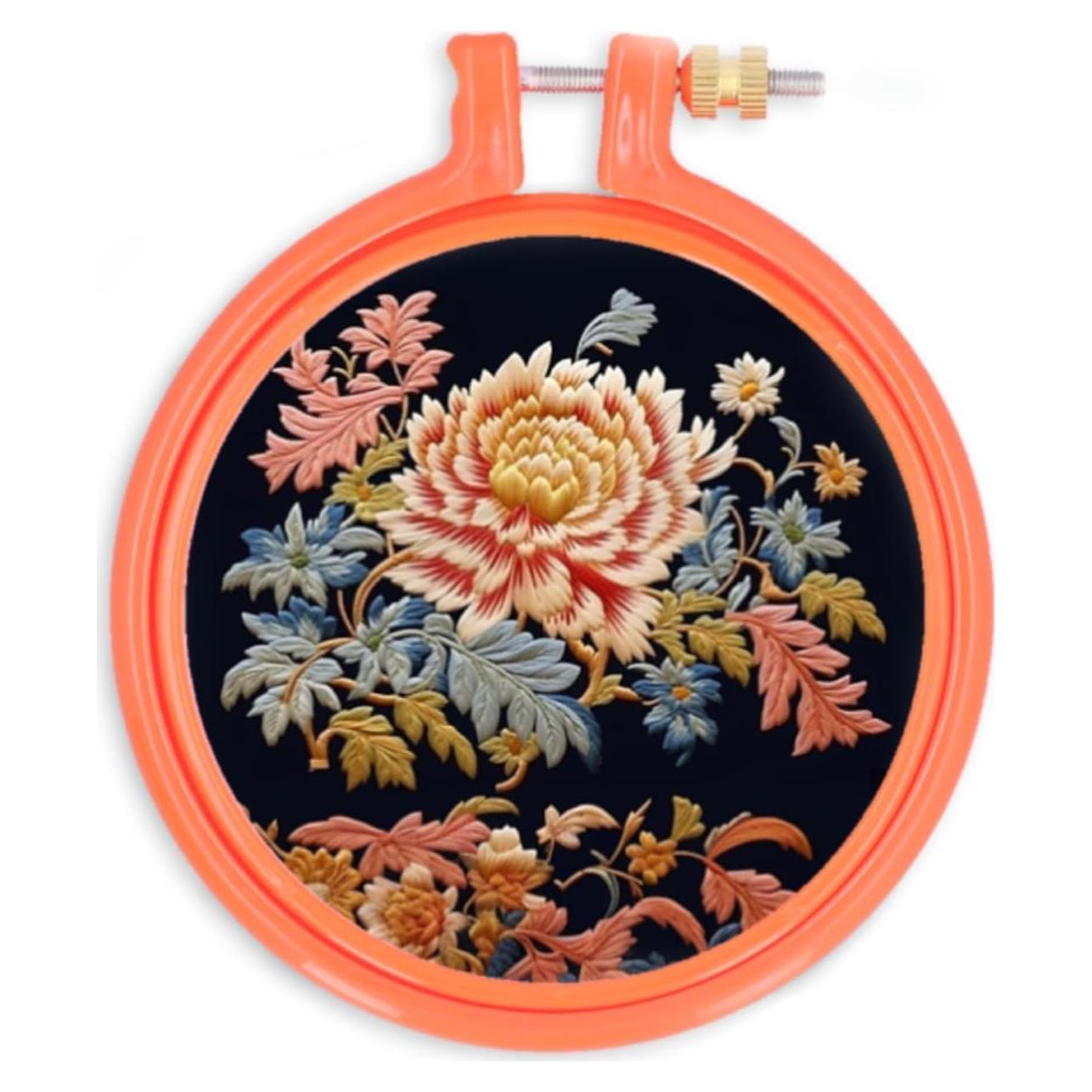 Aro de Bordado de 10 cm Cyrank - Plástico Reutilizable