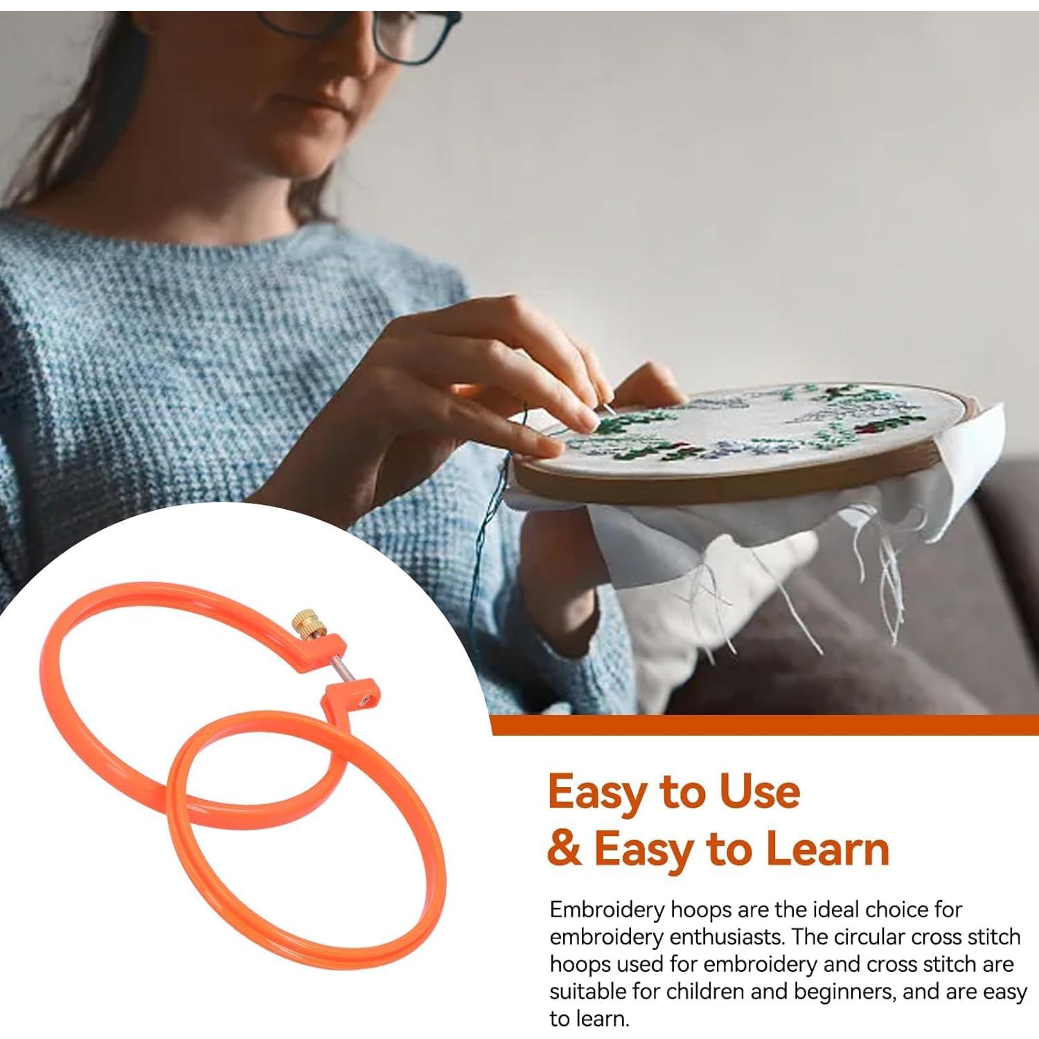 Aro de Bordado de 10 cm Cyrank - Plástico Reutilizable