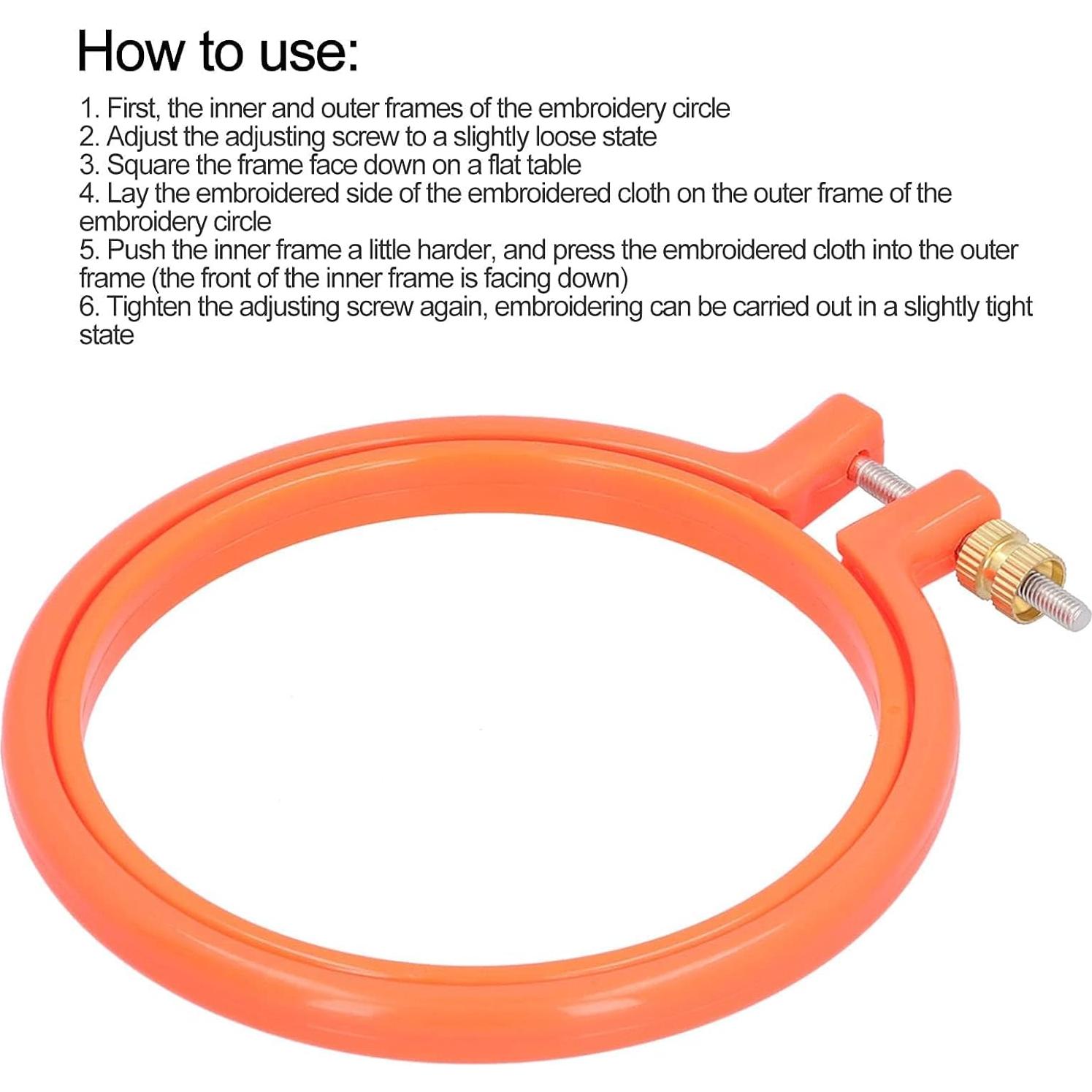 Aro de Bordado de 10 cm Cyrank - Plástico Reutilizable