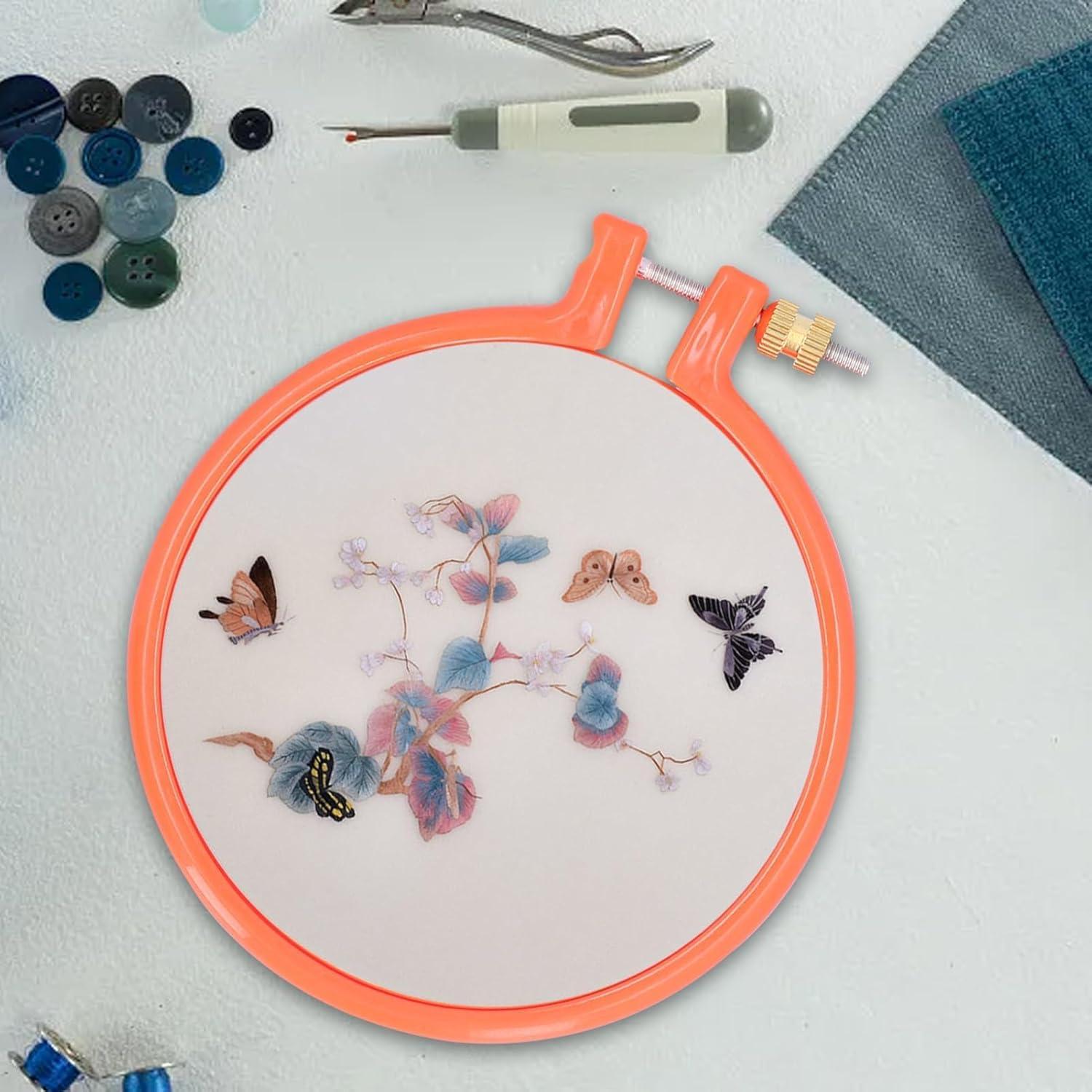 Aro de Bordado de 10 cm Cyrank - Plástico Reutilizable