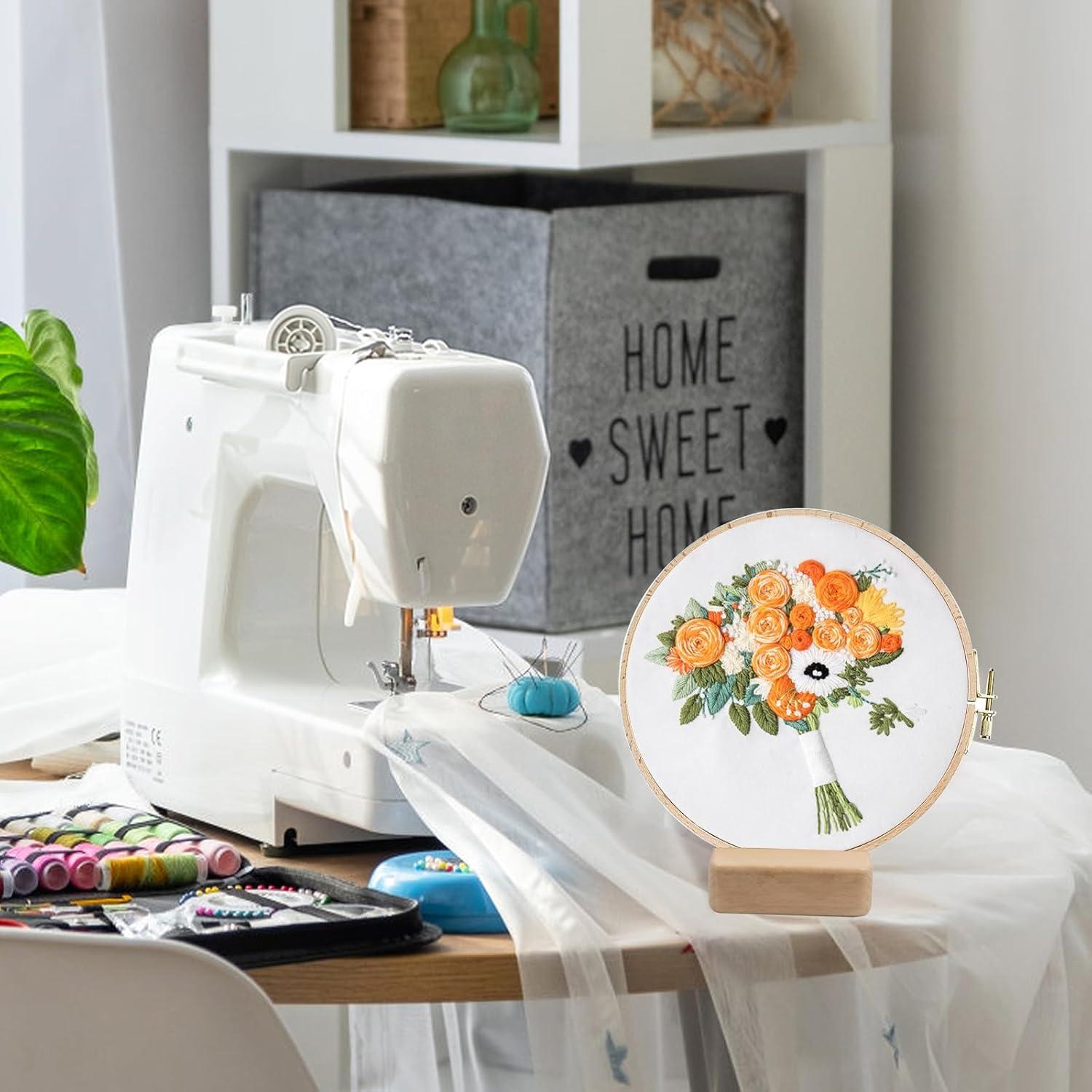 Soporte de Exhibición para Aros de Bordado Hiyoo - 4 PCS Madera