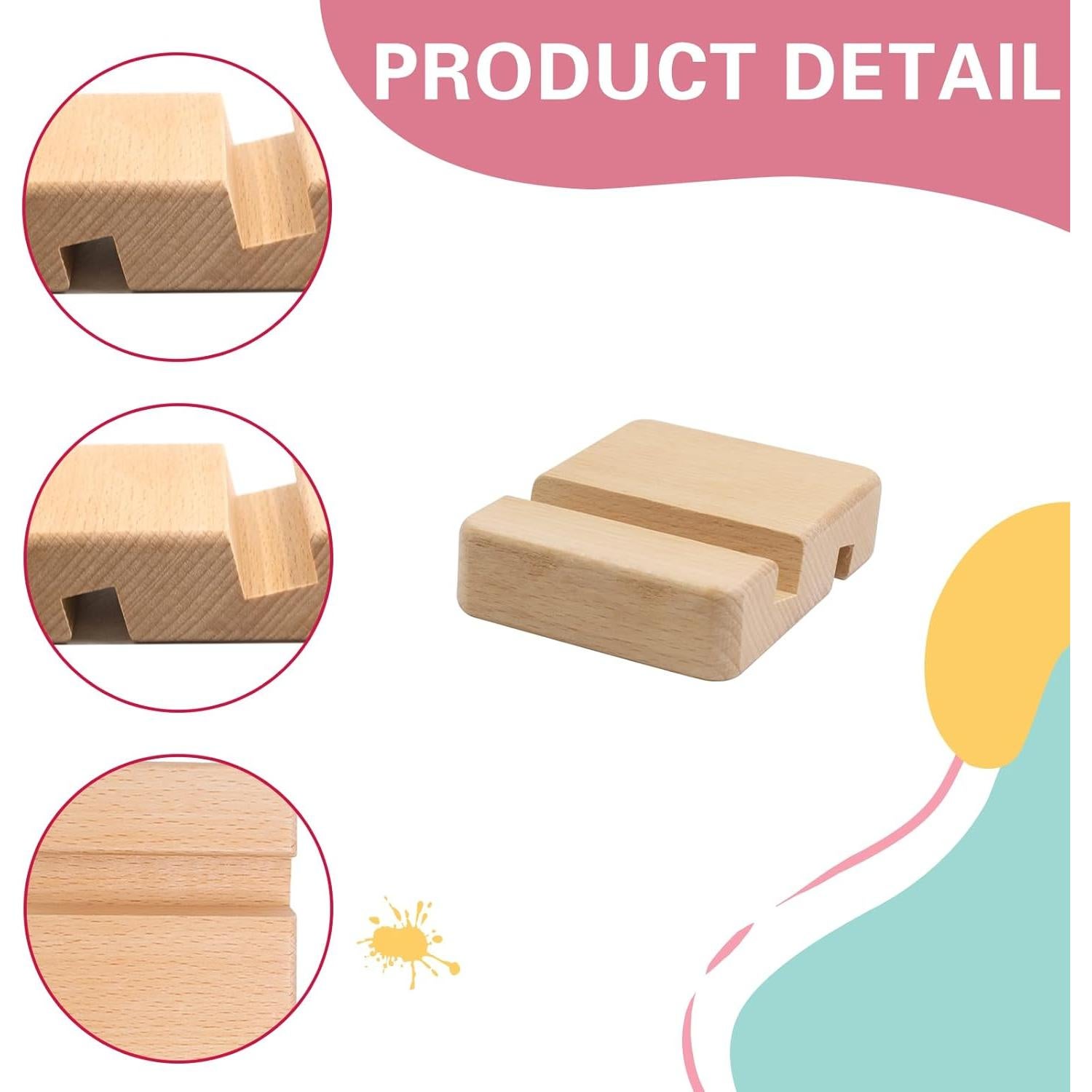 Soporte de Exhibición para Aros de Bordado Hiyoo - 4 PCS Madera