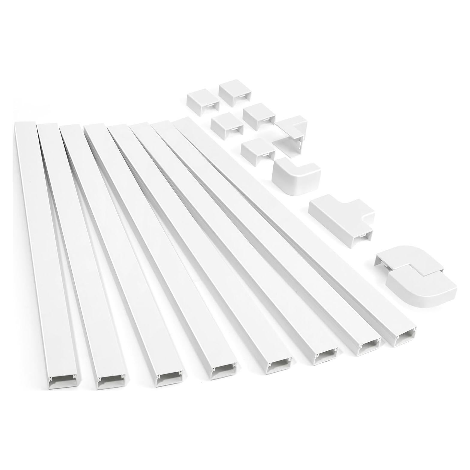 Kit de ocultación de cables ZhiYo 8 piezas 40cm blanco