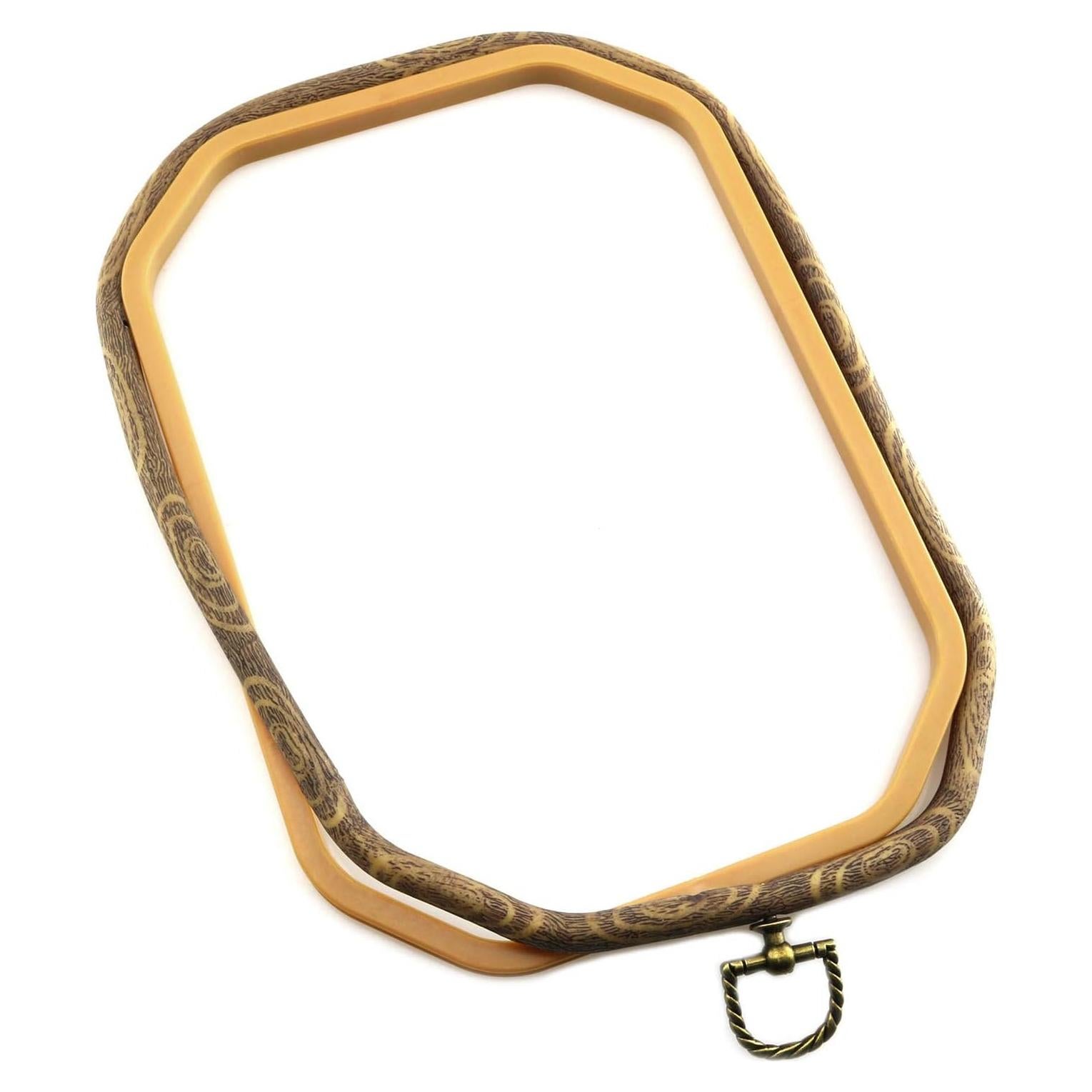 Aro de Bordado Rectangular Longdex 18x26cm Color Madera