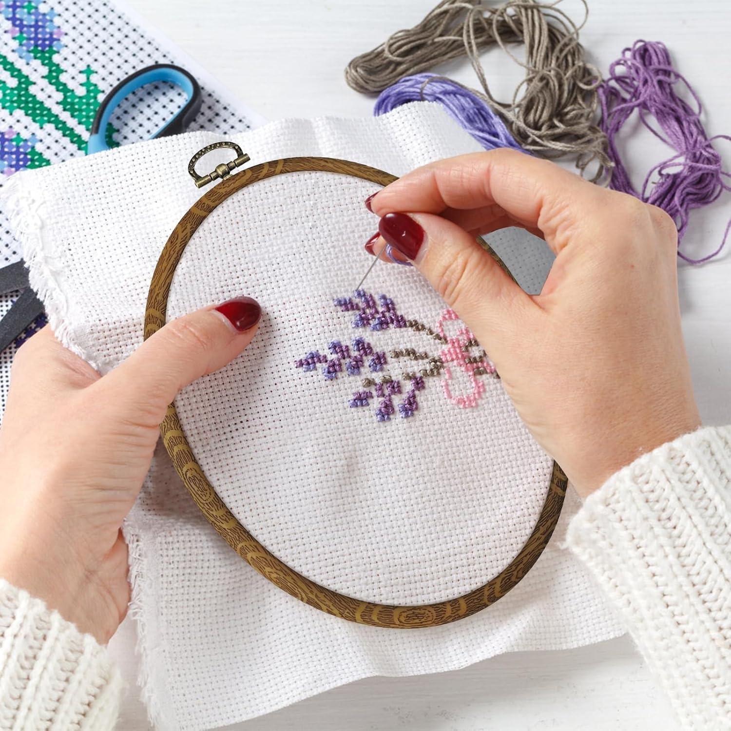 Aros de Bordado Faylapa 5 Pcs Redondos y Ovalados 10-19 cm