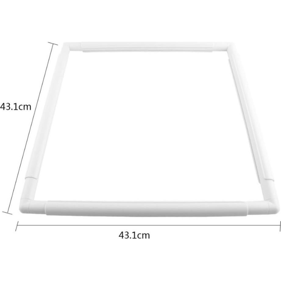 Marco de Bordado Cuadrado ZKer 43x43 cm para Punto de Cruz