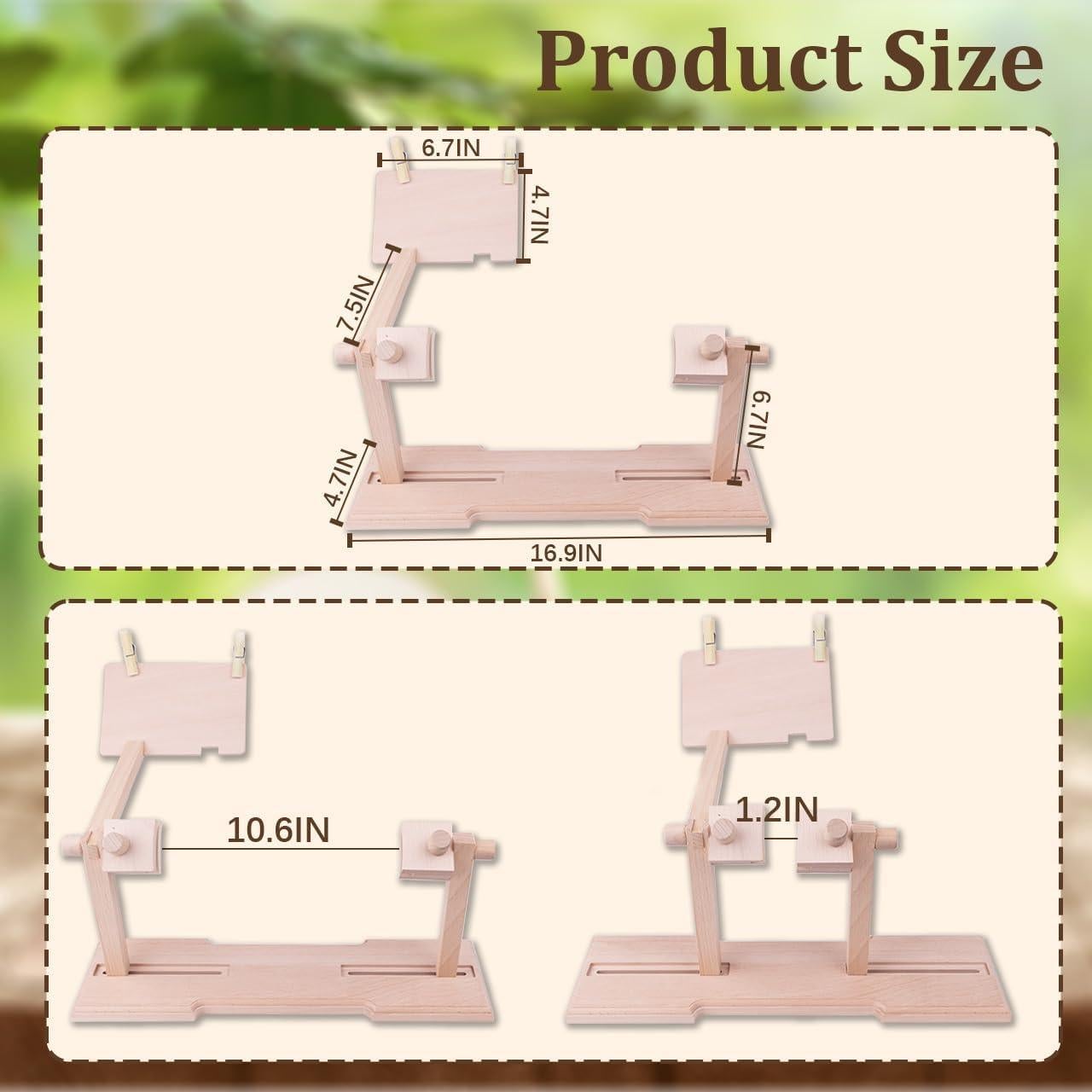 Kit de Soporte de Aro de Bordado WodGod con 4 Aros y Herramientas