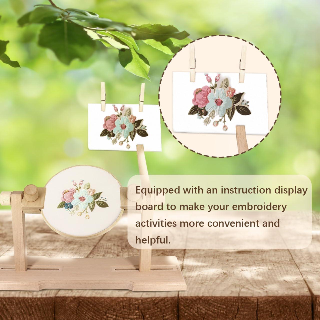 Kit de Soporte de Aro de Bordado WodGod con 4 Aros y Herramientas