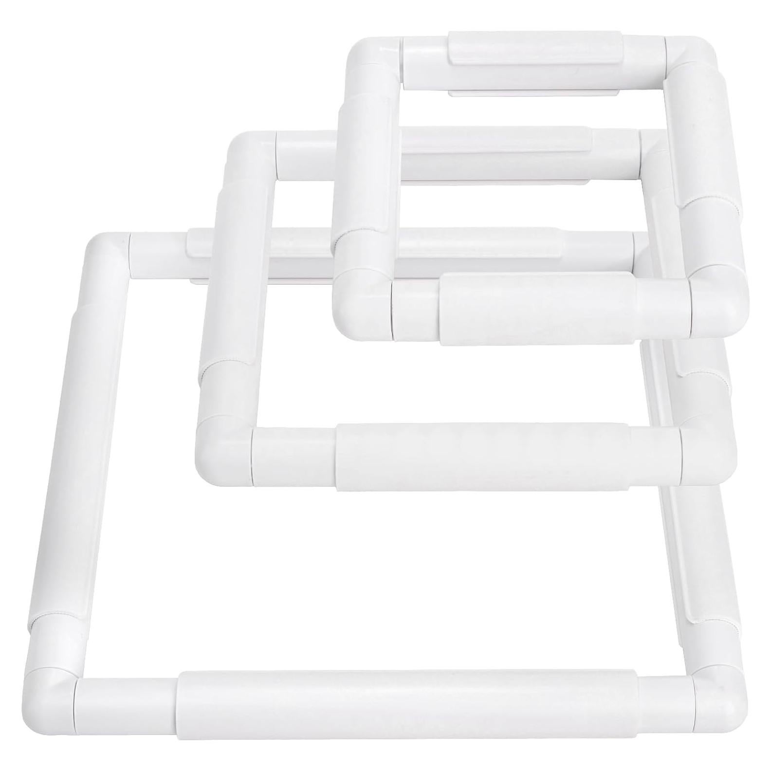 Paquete de 3 Aros de Bordado Cuadrados Tosnail 15-28 cm