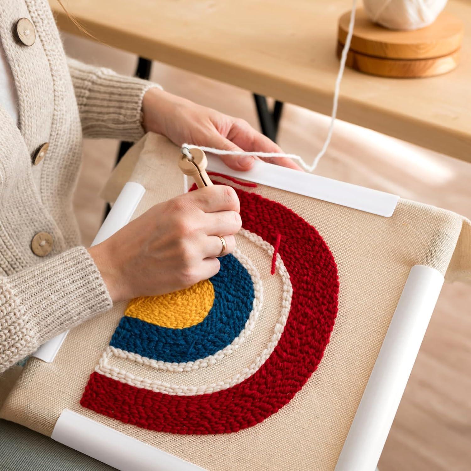 Paquete de 3 Aros de Bordado Cuadrados Tosnail 15-28 cm