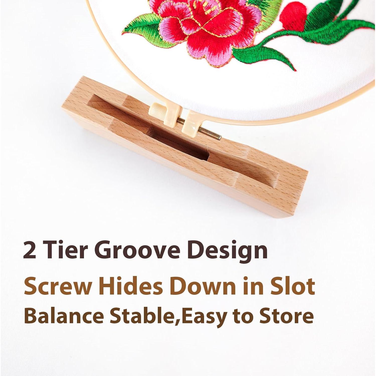 Base de Soporte para Aro de Bordado Fembemok 3 Pack 10.9 cm