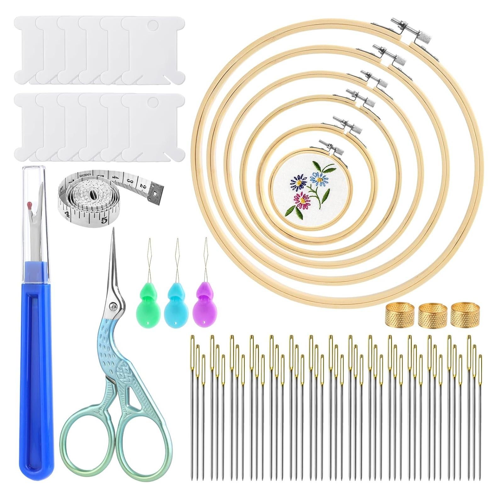 Kit de Bordado ZXIIXZ 72 Piezas para Principiantes