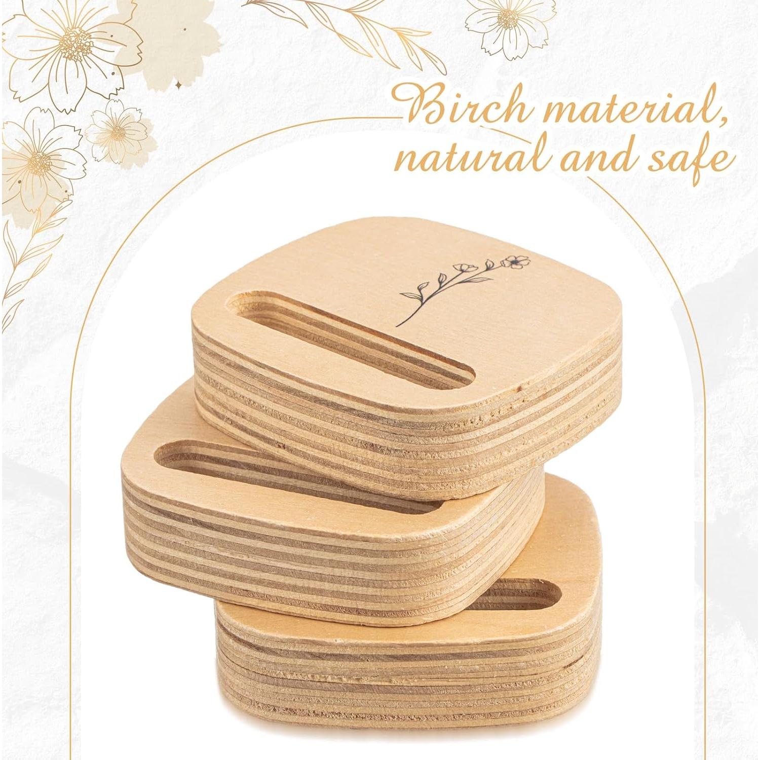 Soporte para Aro de Bordado Juexica 5 Pcs Madera 7.6x7 cm