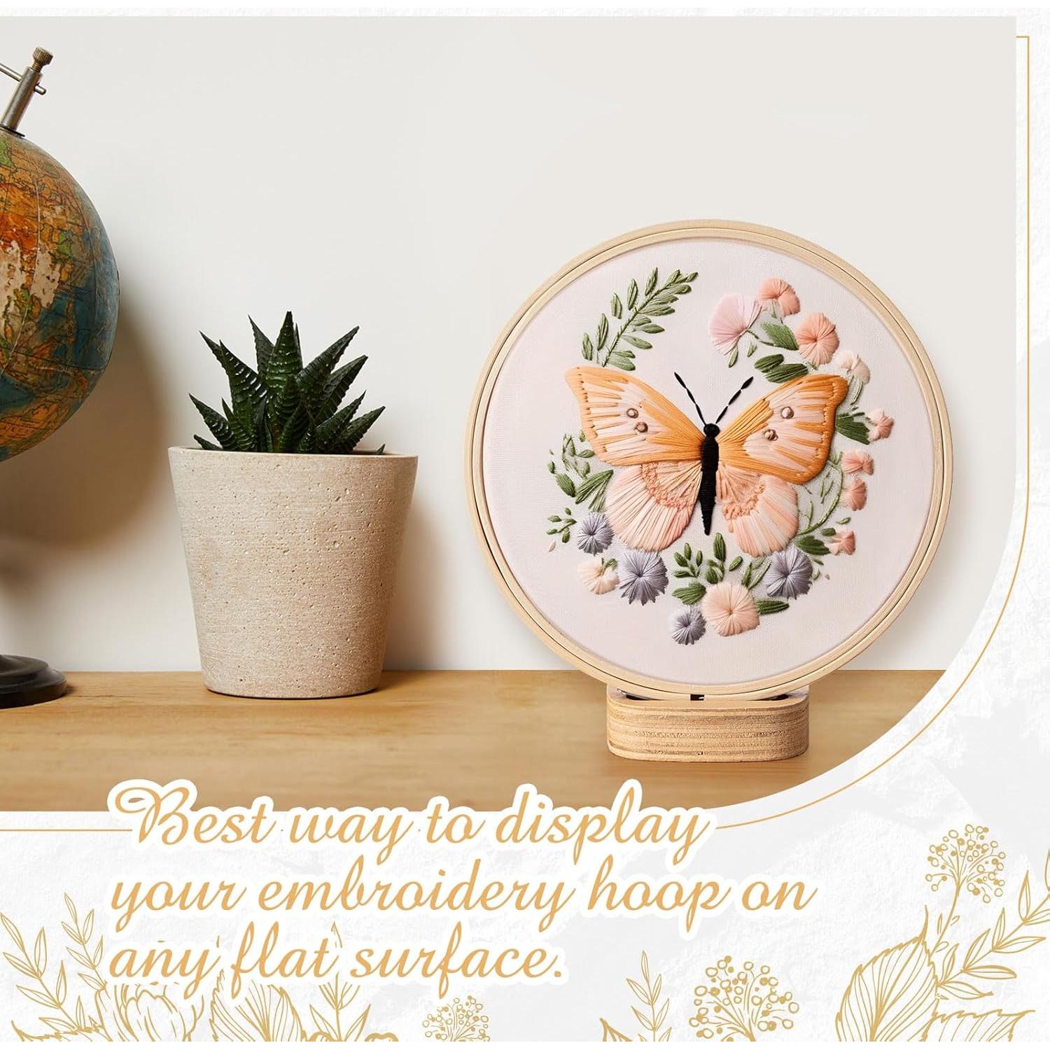 Soporte para Aro de Bordado Juexica 5 Pcs Madera 7.6x7 cm