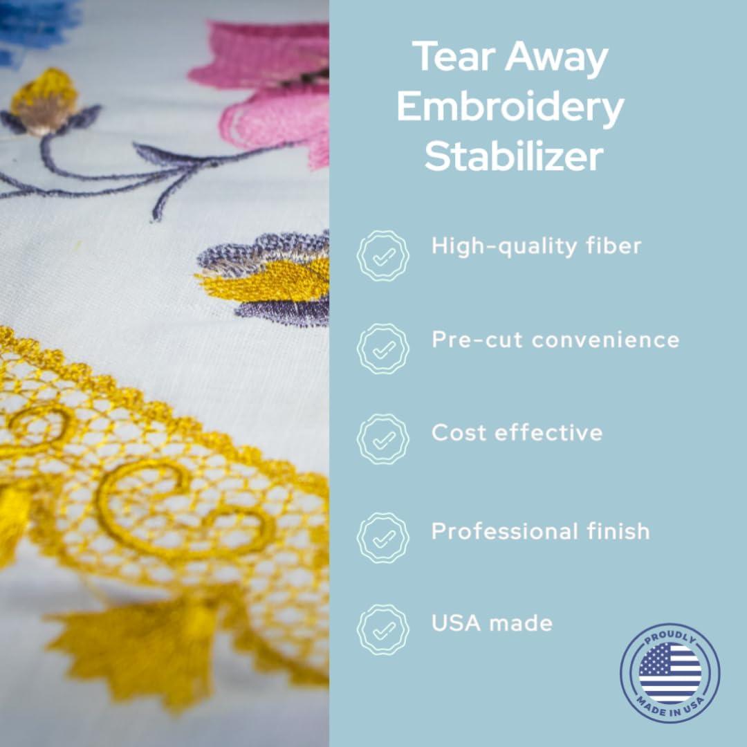 Estabilizador Tear Away H.B.I. 10"x12" 100 hojas 0.48 kg