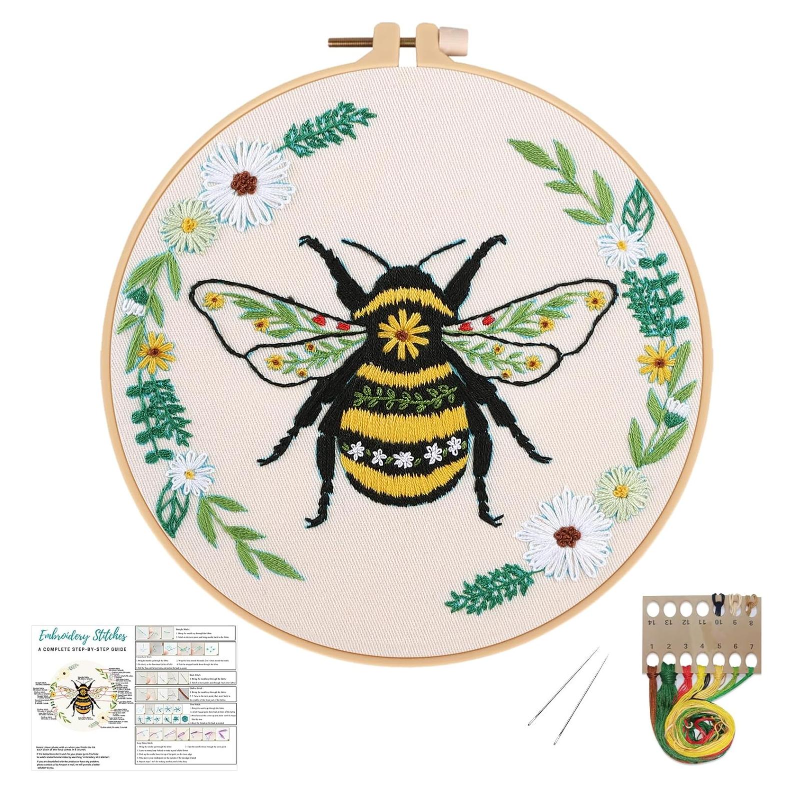 Kit de Bordado de Abejas Louise Maelys para Principiantes