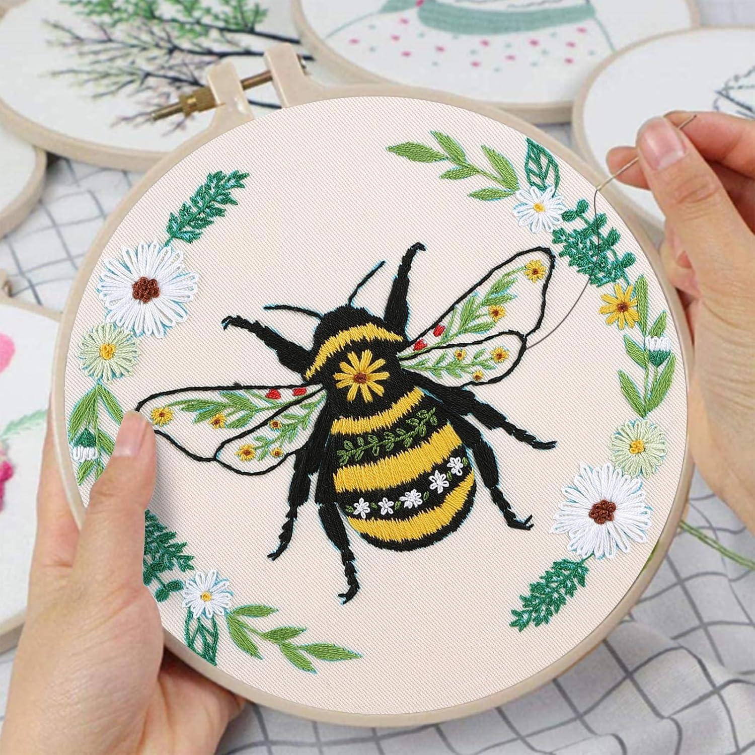 Kit de Bordado de Abejas Louise Maelys para Principiantes