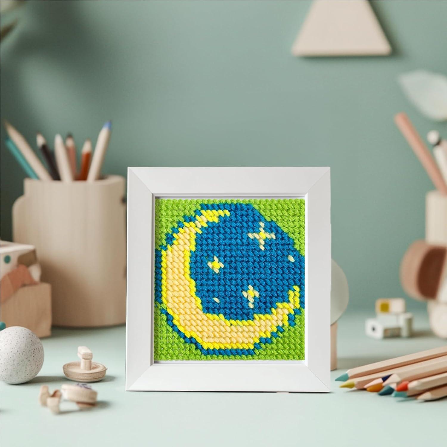 Kit de Bordado de Punto de Cruz Pllieay 10 en 1 para Niños