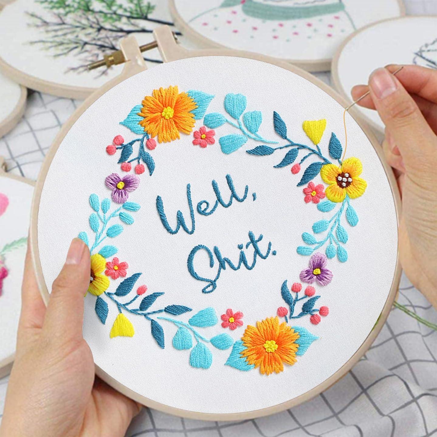 Kit de Bordado Louise Maelys 3 Piezas Floral para Adultos