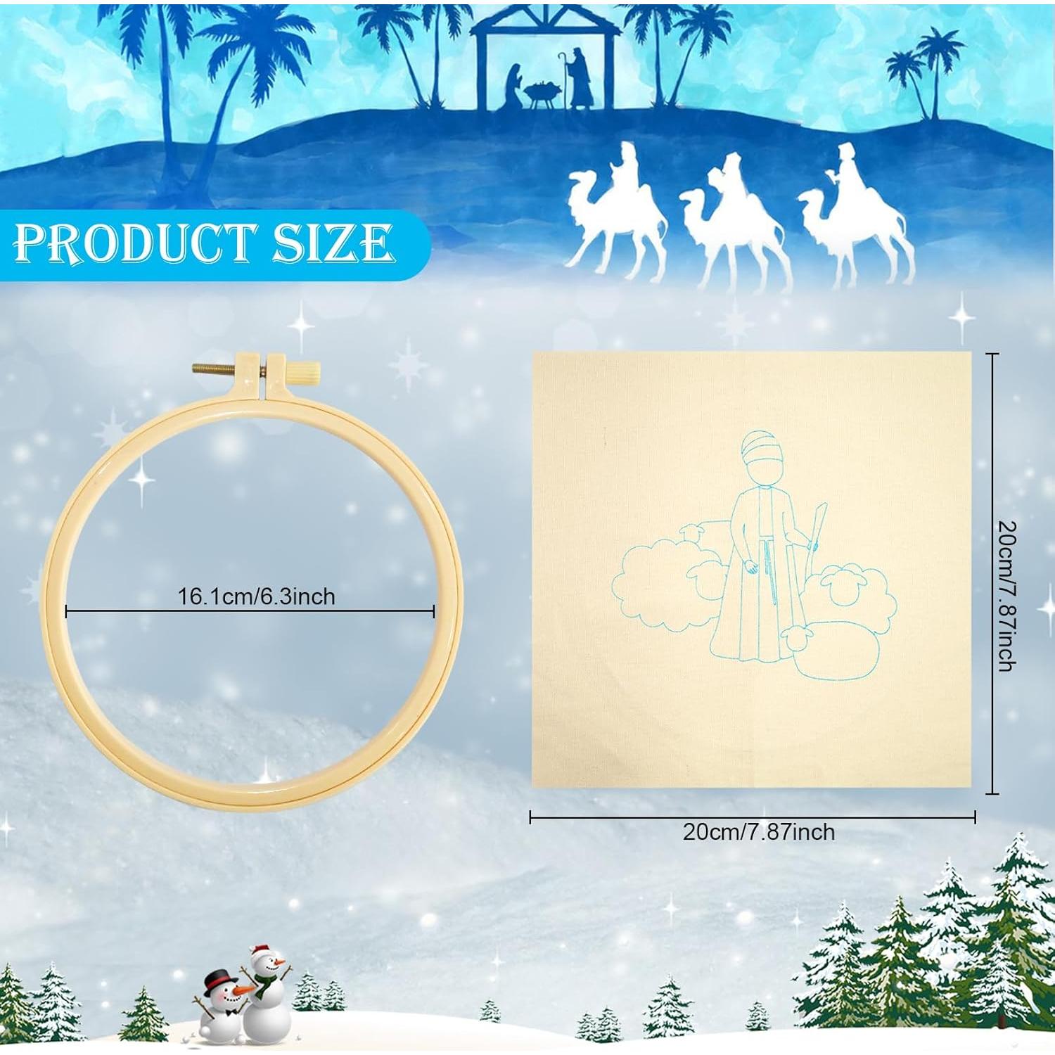 Kit de Bordado de Natividad Stranthother - 6 Diseños para Principiantes