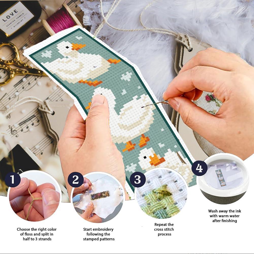 Kit de Marcadores de Punto de Cruz INFUNLY 6 Piezas Pato