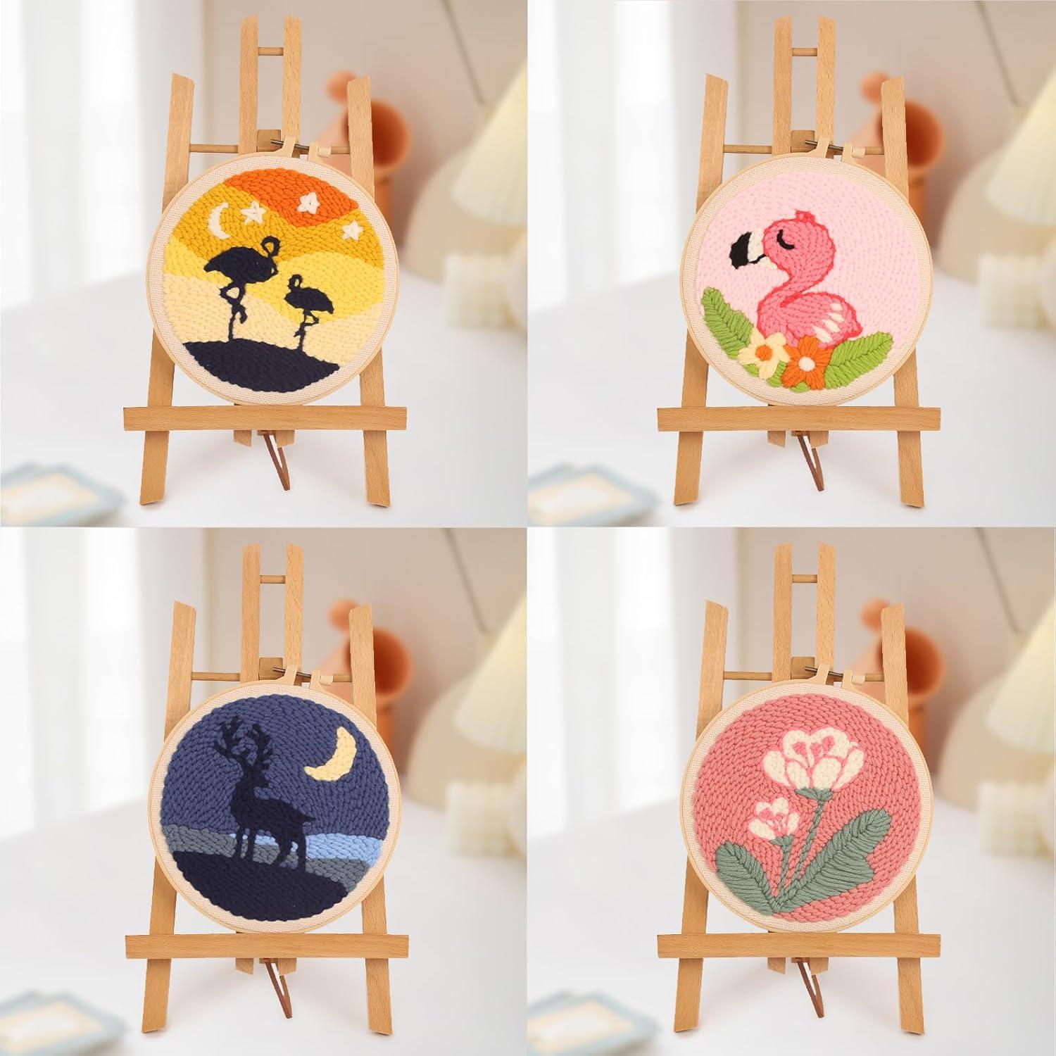 Kit de Bordado YOZHAKOU con Patrón Floral para Principiantes