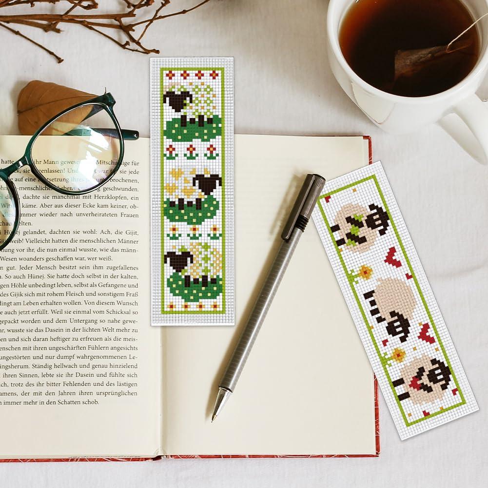 Kit de Bordado DIY INFUNLY Cordero 6 Piezas con Instrucciones