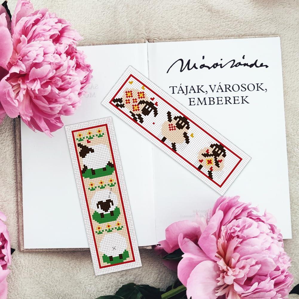 Kit de Bordado DIY INFUNLY Cordero 6 Piezas con Instrucciones