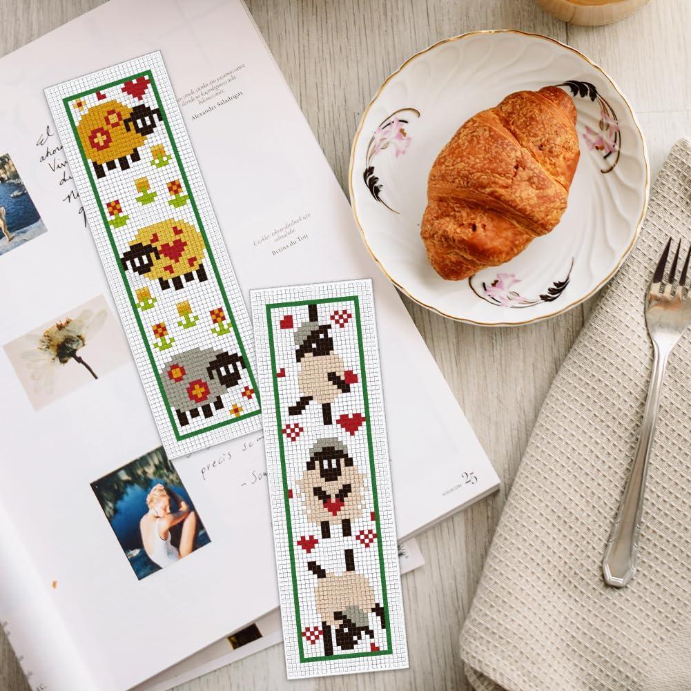 Kit de Bordado DIY INFUNLY Cordero 6 Piezas con Instrucciones