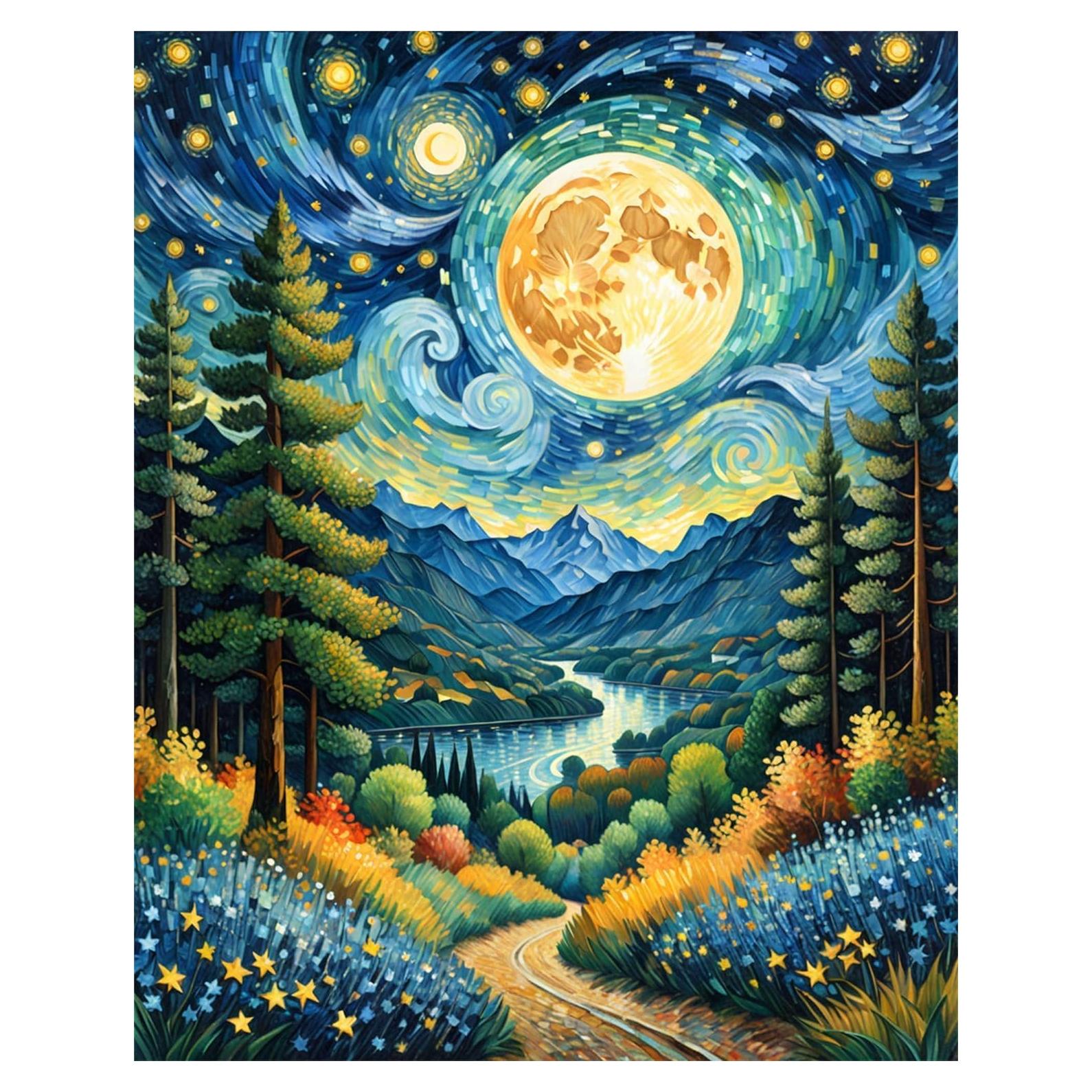 Kit de Bordado a Mano Estampado WUSARPLY 11CT para Principiantes