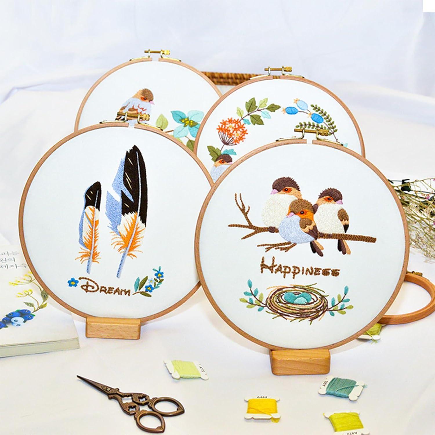 Kit de Bordado URROMA para Principiantes con Patrón Pluma