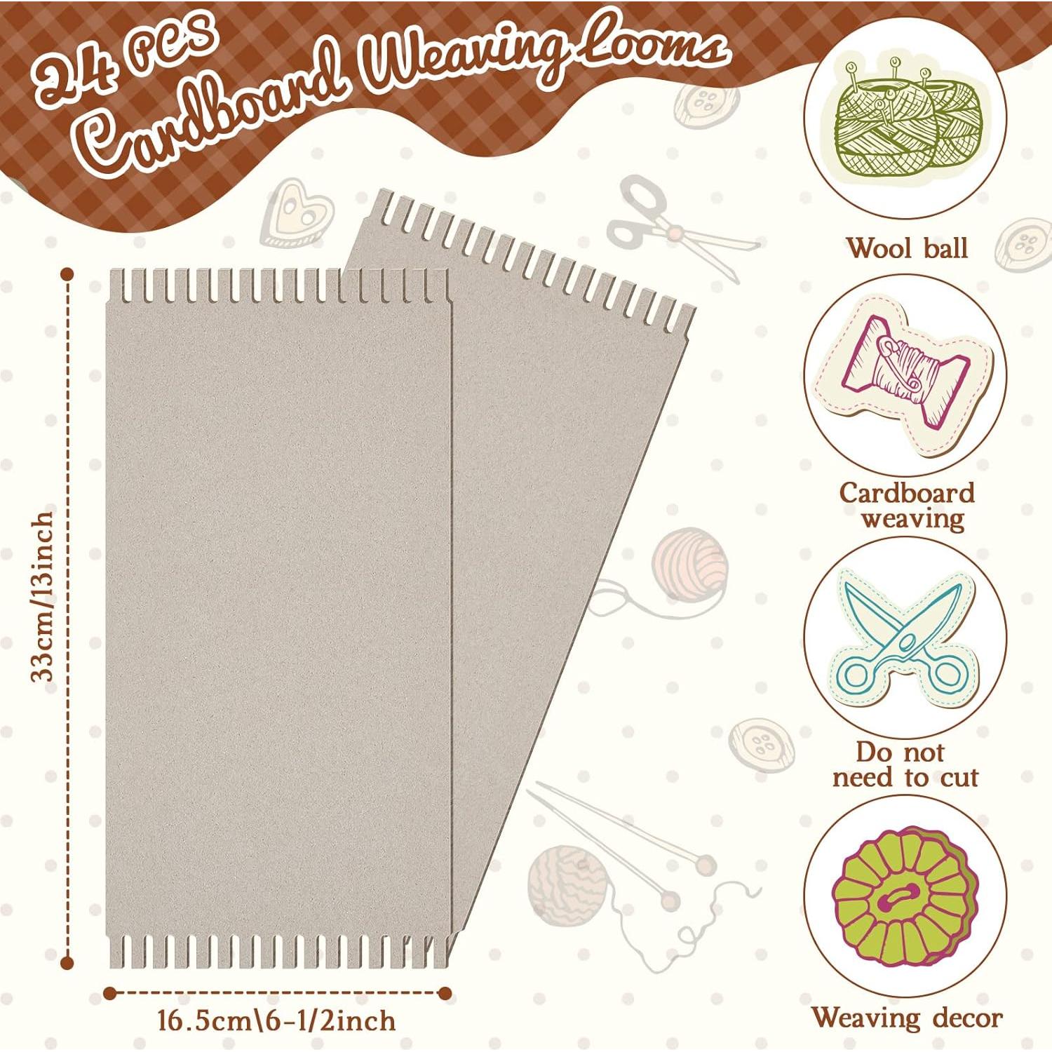 Kit de Tejido Pajean 24 Telar de Cartón 33x16.5 cm