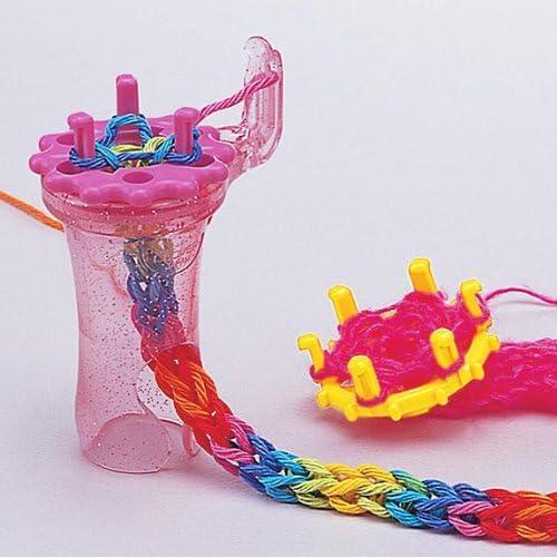 Tejedor Clover Wonder Knitter Rosa 22.4 cm con 2 Cabezas