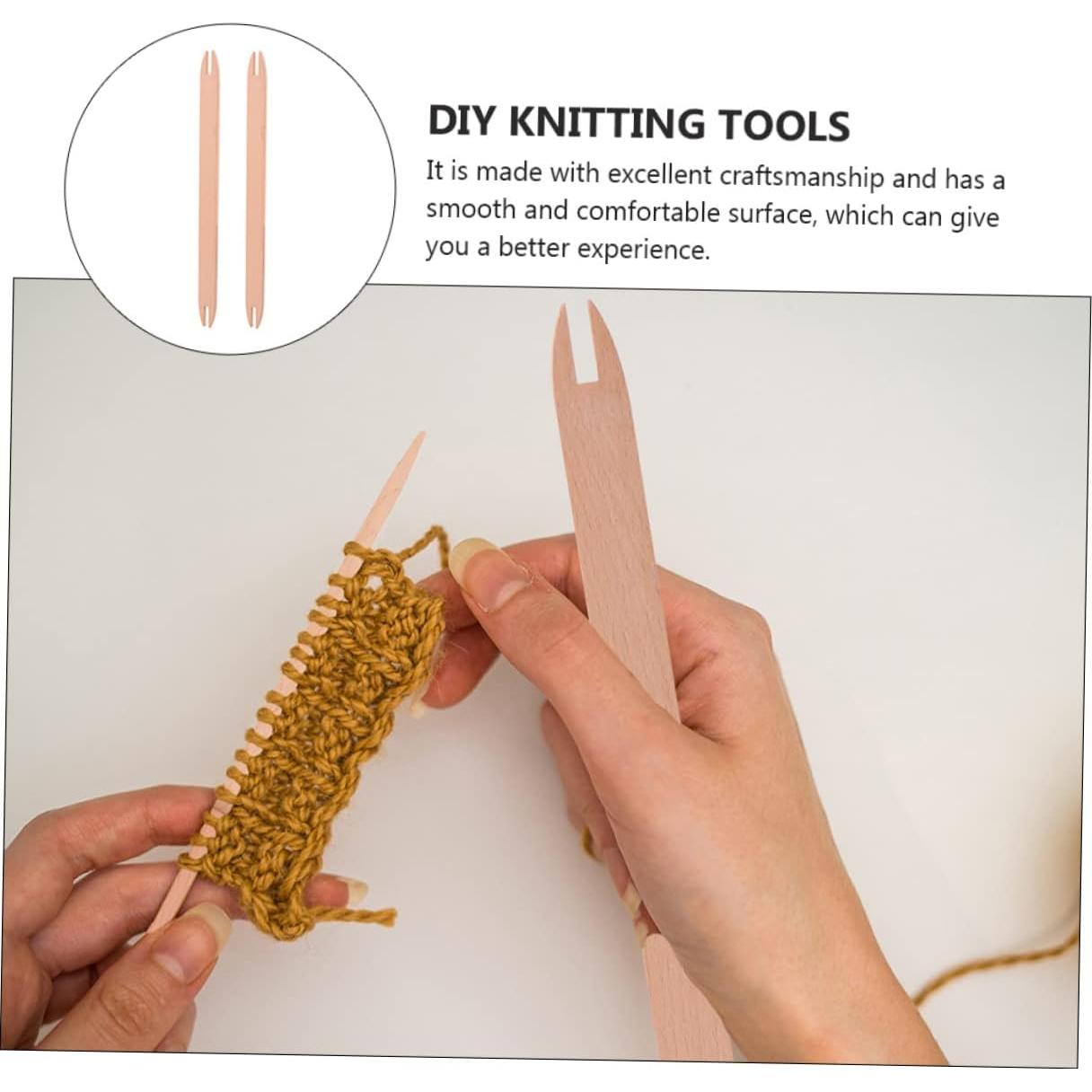 2 Shuttles de Tejido de Madera EXCEART 30.4x2.5cm DIY