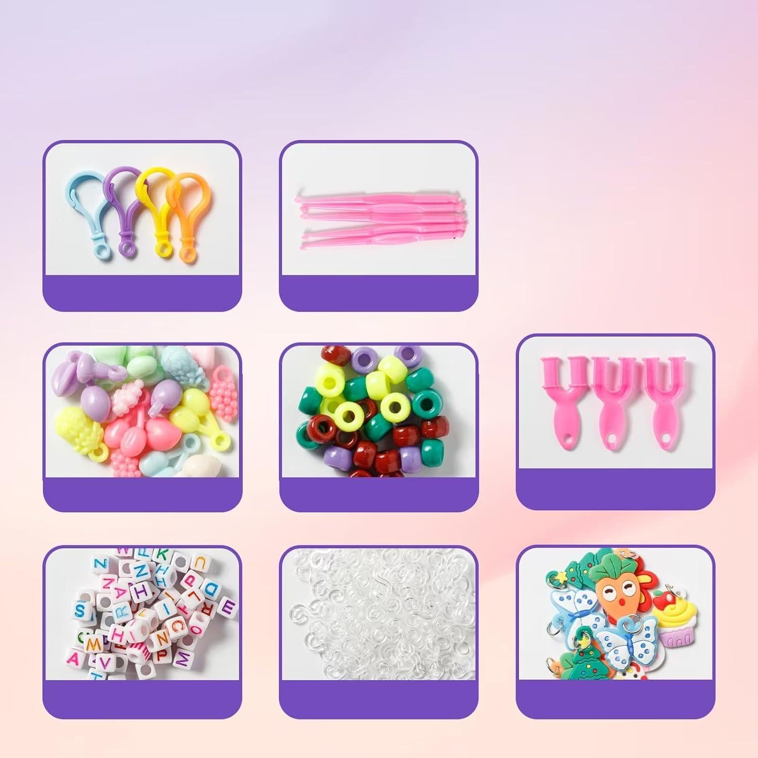 Kit de Pulseras de Goma Ybxjges 3600+ 46 Colores DIY