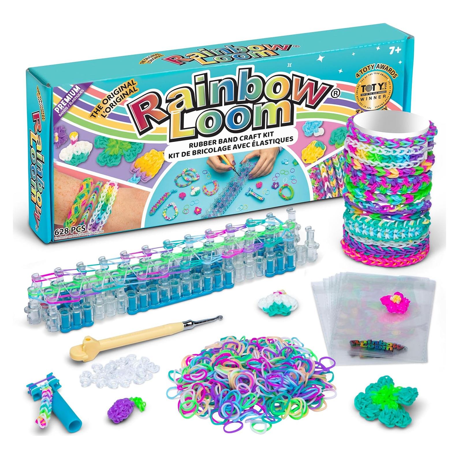 Kit de Fabricación de Pulseras Rainbow Loom Original 600 Bandas