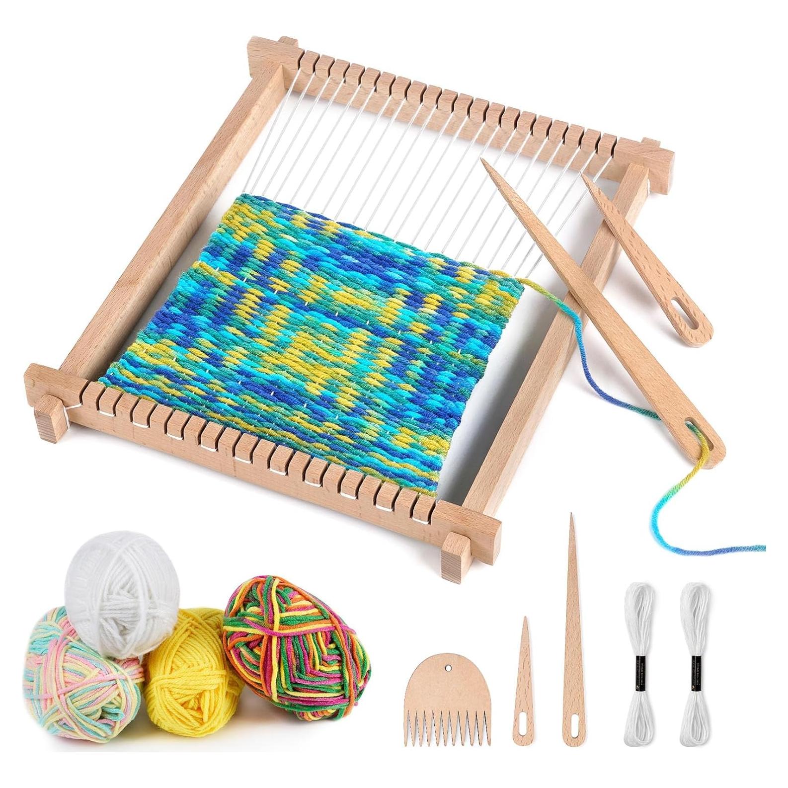 Kit de telar de tejido Lemonfilter 22.86x27.94 cm para principiantes