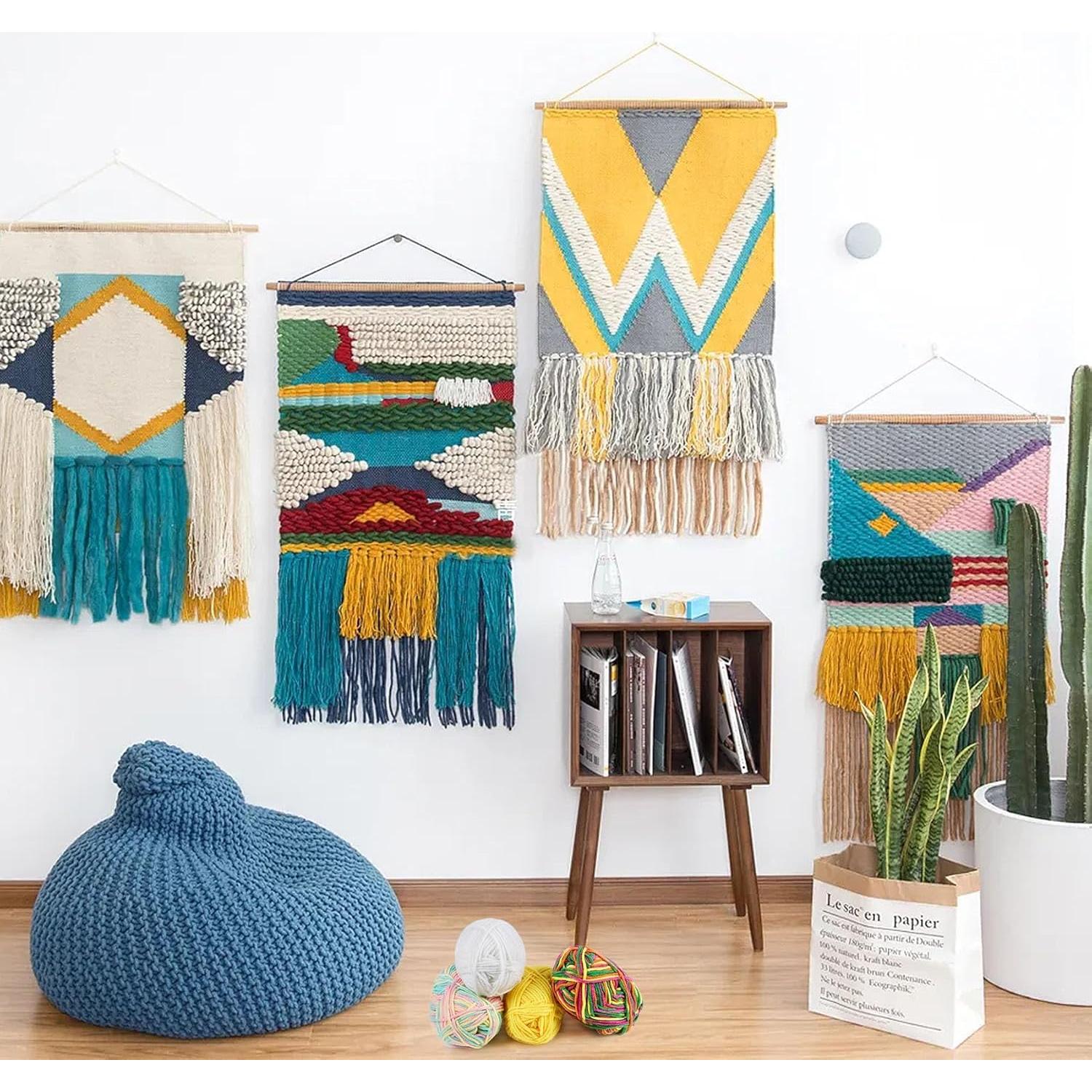 Kit de telar de tejido Lemonfilter 22.86x27.94 cm para principiantes