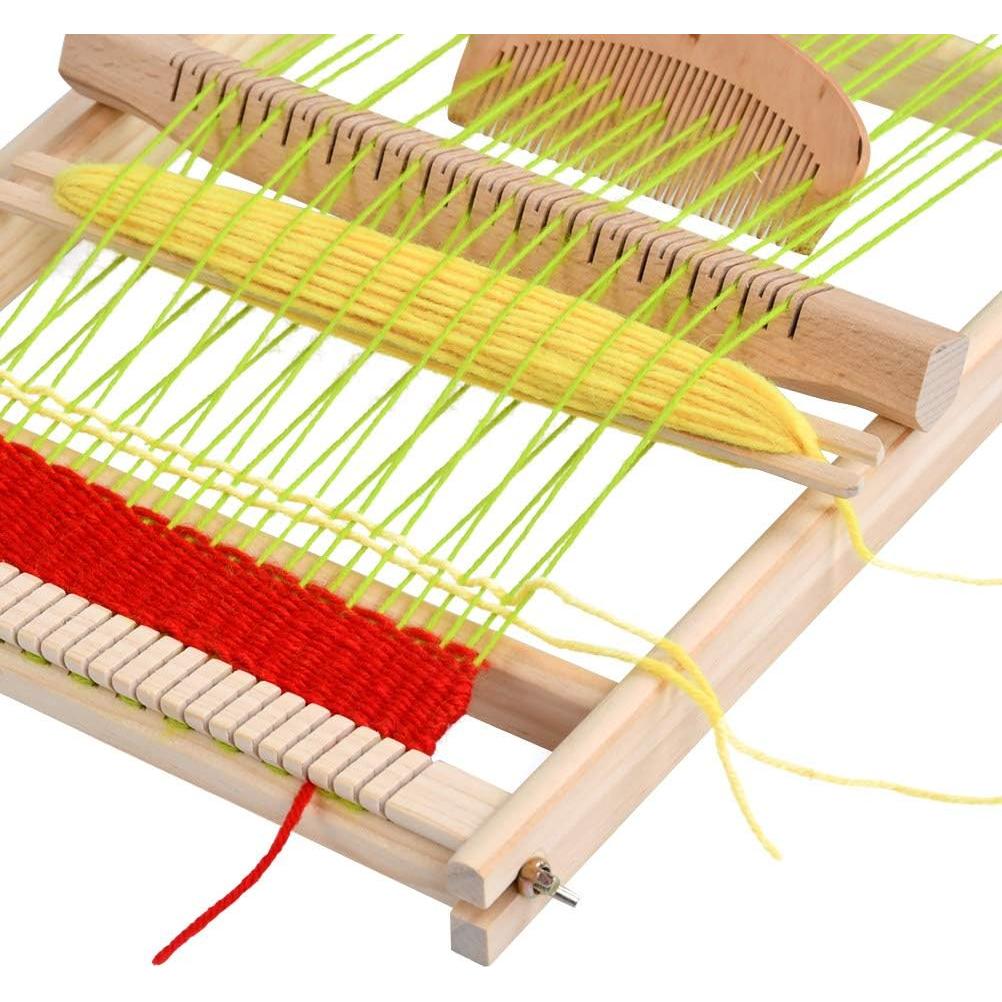 Telar de Madera FOCCTS Grande 25 x 39 x 8 cm para Tejer