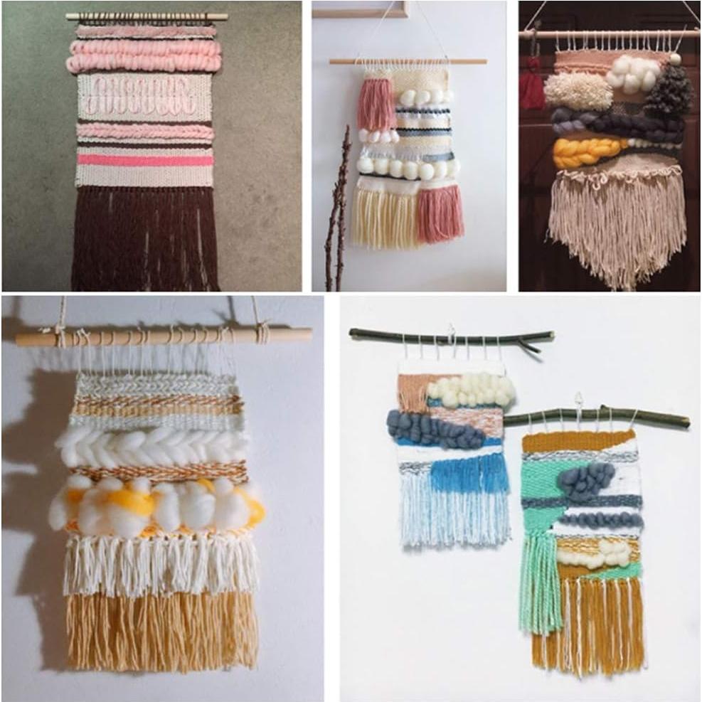 Telar de Madera FOCCTS Grande 25 x 39 x 8 cm para Tejer