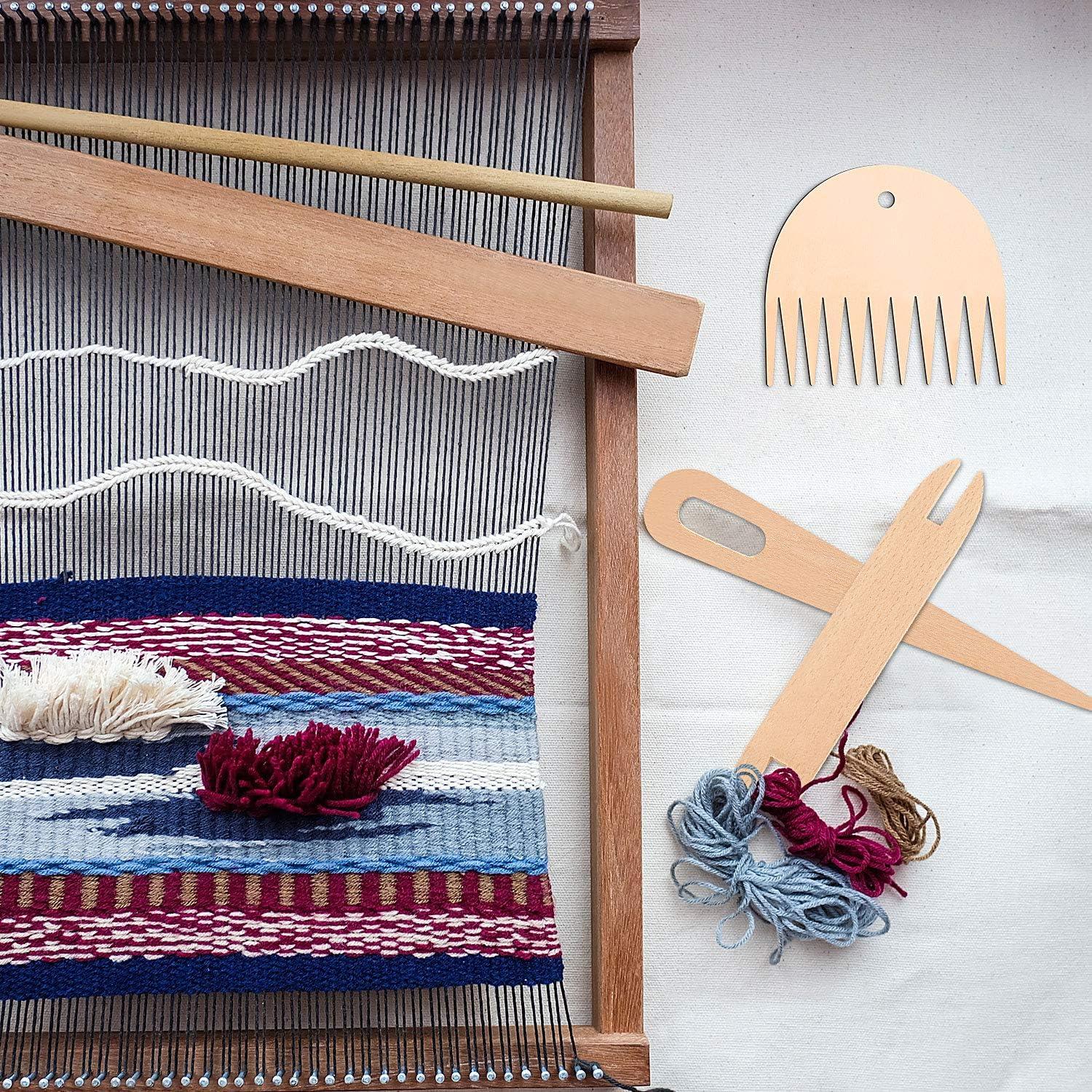 Juego de Tejido de 7 Piezas WILLBOND - Agujas y Paletas de Madera