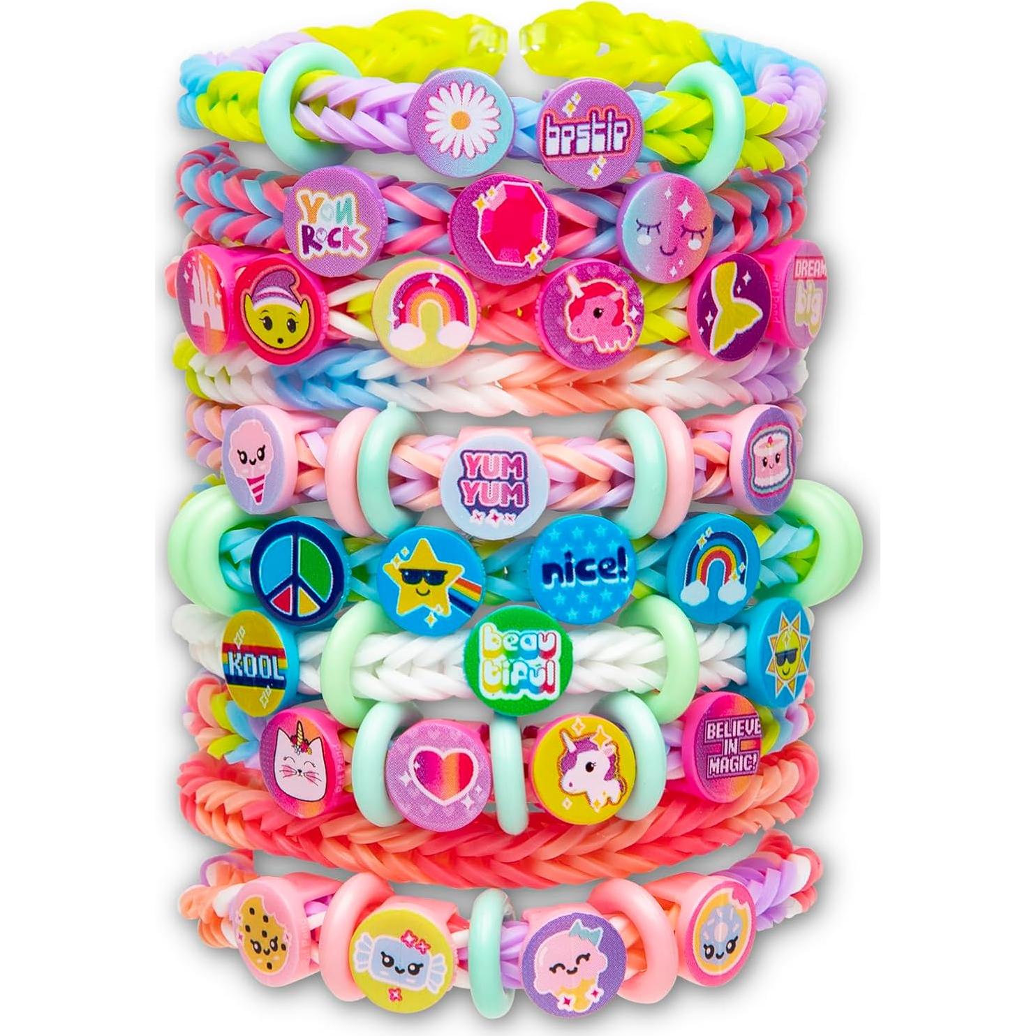 Kit de Pulsera de Banda de Goma Rainbow Loom Beadmoji Mini
